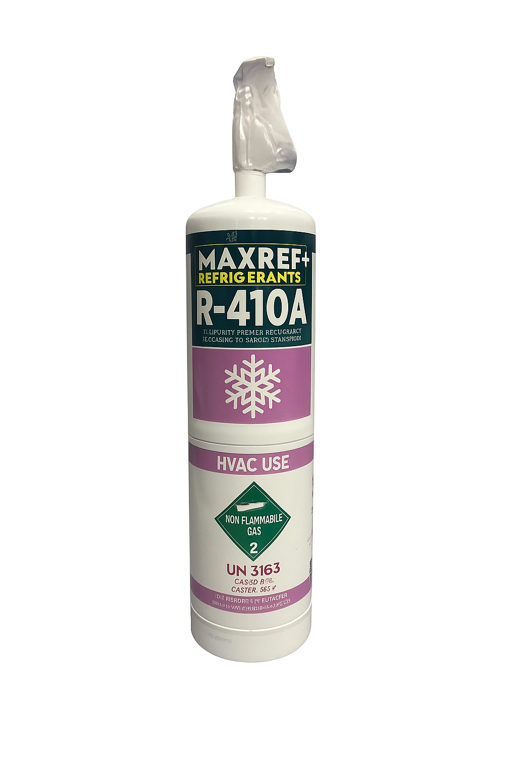 گاز R410a شیر دار کپسول 650 گرمی برند مکسرف(MAXREF)