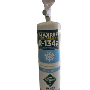 گاز مبرد R134a یک کیلویی برند مکسرف شیر دار